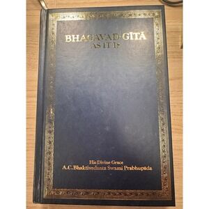 Bhagavad Gita As It Is 1976 Hardcover AC Bhaktivedanta Swami Prabhupada ISKCON
